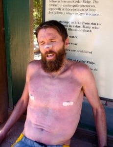 Rob Krar - Grand Canyon R2R2R FKT - finish