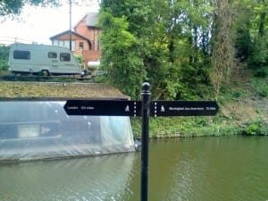 Grand Union Canal Run - sign