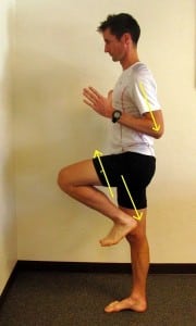 Left elbow downward drive