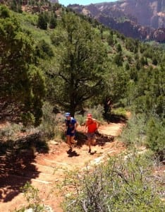 Foote Yates - 2013 Zion Traverse FKT - final climb
