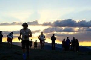 2013 Western States 100 - Escarpment runners sunrise