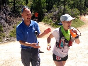 Pam Smith - 2013 Western States 100 - Dusty Corners with Thornley