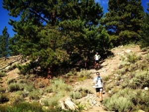 Ian Sharman - Nick Clark - 2013 Leadville 100 - Twin Lakes outbound