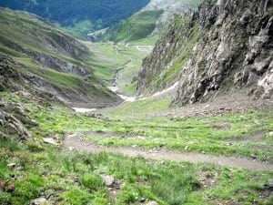 2013 TdG - Steep descent down to Rhêmes Notre Dame