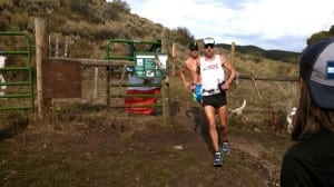 Jason Schlarb - 2013 Run Rabbit Run 100 - Josh Arthur - Cow Creek Aid Station