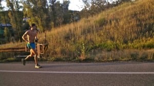 Jason Schlarb - 2013 Run Rabbit Run 100 - Road to Fish Creek