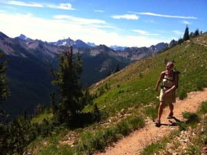Heather Anderson near Hart's Pass, Washington