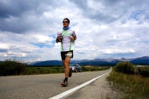 Ian Sharman - 2013 Leadville 100 - Outward Bound inbound