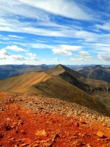 From red cloud summit looking at sunshine hike