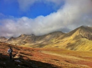 Head down through wind on Belford