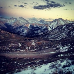 Huron peak from La Plata peak on Ben Clark's Fall 13 Nolan's 14 attempt