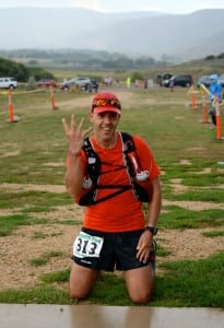 Andre Blumberg relieved after finishing Wasatch as the last of the four Grand Slam races.