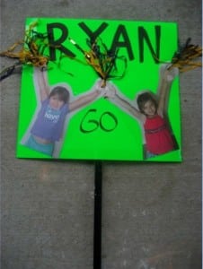 Ryan Lund sign at Vermont