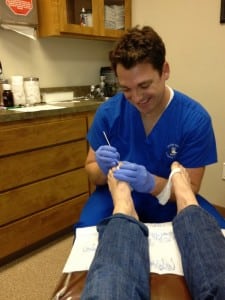 Pam Smith - toenail surgery prep