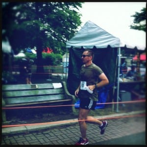 The author in the early stages of the race (photo courtest of Duncan Larkin).