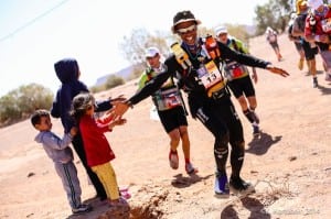 2014 Marathon des Sables - Karim Mosta and kids