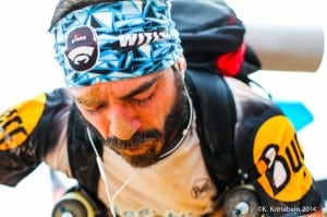 2014 Marathon des Sables - runner at finish line