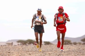 Rachid El Morabity and Salameh AL Aqra - 2014 Marathon des Sables Stage 5