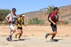 Carlos Sá, Christophe Le Saux, and Danny Kendall - 2014 Marathon des Sables Stage 4