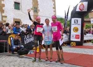 Stevie Kremer - Elisa Desco - Maite Mayora - 2014 Zegama Marathon women's podium