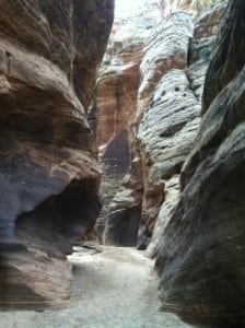 Narrow Utah canyon