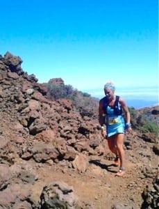2014 Transvulcania Ultramarathon - Anna Frost at Roque de los Muchachos