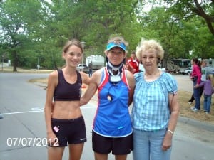 Kaci Lickteig and her mom and grandmother, June