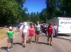 AJW and his family leaving Michigan Bluff