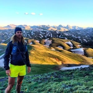 Timothy Olson on the Hardrock 100 course