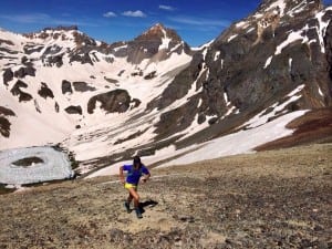 Timothy Olson on Grant Swamp Pass above Island Lake