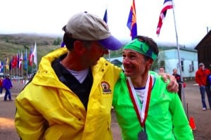 Dale Garland and Seb Chaigneau after the 2013 Hardrock 100