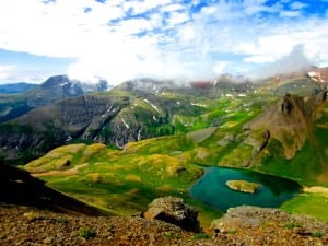 Island Lake from near the top of Grant Swamp Pass