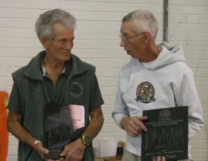 John DeWalt and Charlie Thorn after their 10th Hardrock finishes in 2005