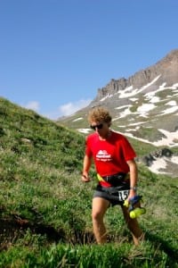 Dakota Jones running the 2011 Hardrock 100
