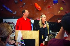 Dale Garland and Lois MacKenzie at the 2013 Hardrock 100 award ceremony