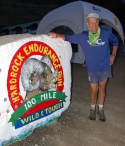 John DeWalt finishing his 11th Hardrock 100 in 2005