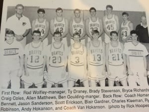 Ty Draney - 1992 Wyoming State Champs basketball