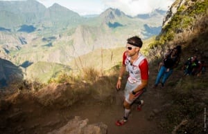 Francois D'Haene near Maido - 2014 Diagonale des Fous