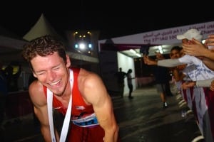 Max King - 2014 IAU 100k World Champion euphoria