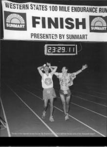 Ray Scannell and Bill Davis 1999 Western States 100