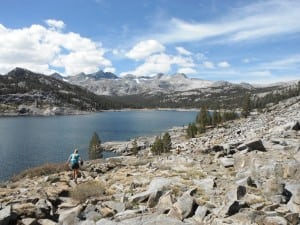 Trail runner Ansel Adams Wilderness