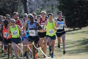 Patrick Smyth and lead pack - 2015 U.S. Cross Country Championships
