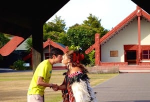 Sage Canaday 2014 Tarawera Ultramarathon welcome ceremony