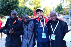 Zach Ornelas and Team Uganda at 2013 World Mountain Running Championships