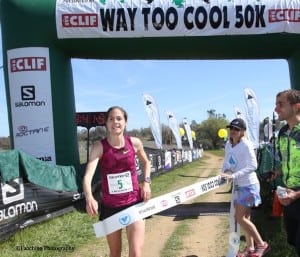 Megan Roche - 2015 Way Too Cool 50k champion