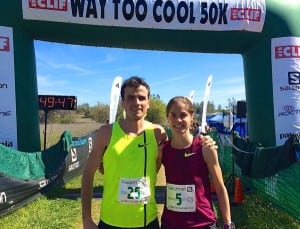 Patrick Smyth and Megan Roche - 2015 Way Too Cool 50k champions