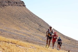 2015 Marathon des Sables - Stage 2 - Abdelkader El Mouaziz - Salameh Al Aqra - Chema Martinez