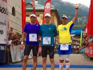 Men's podium - 2015 Lavaredo Ultra Trail
