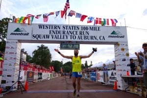 Rob Krar - 2015 Western States 100 - Finish shot