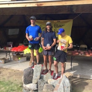 Men's podium - 2015 River of No Return Endurance Runs 108k